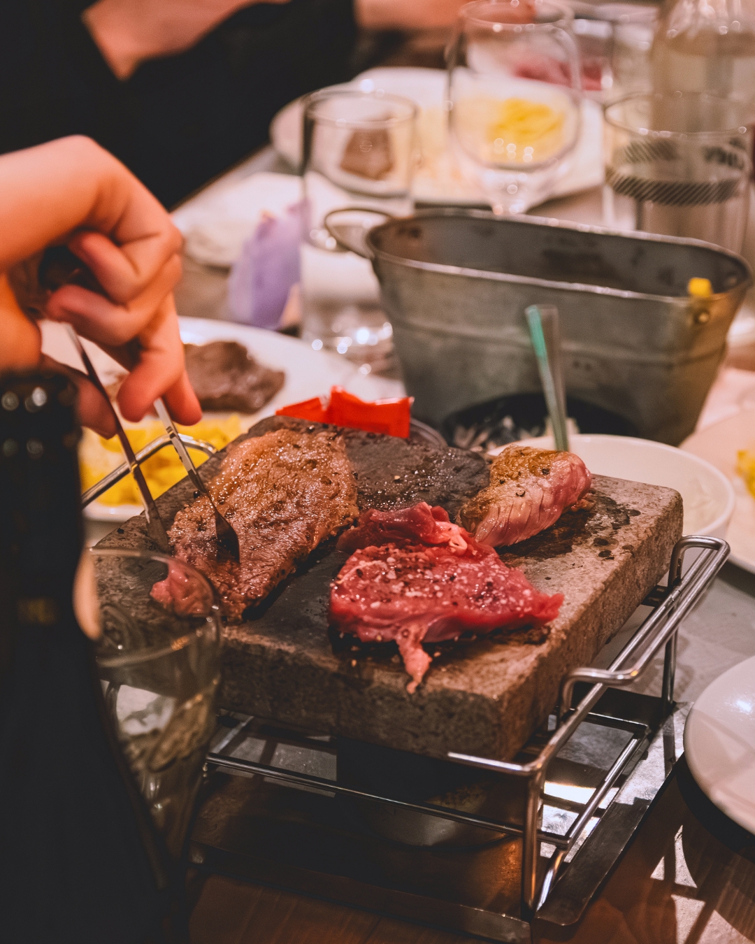 Steak on a Hot Stone